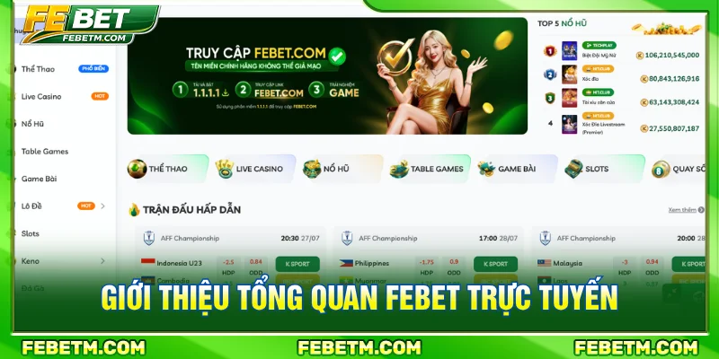 Giới thiệu FEBET nhà cái thể thao uy tín hàng đầu