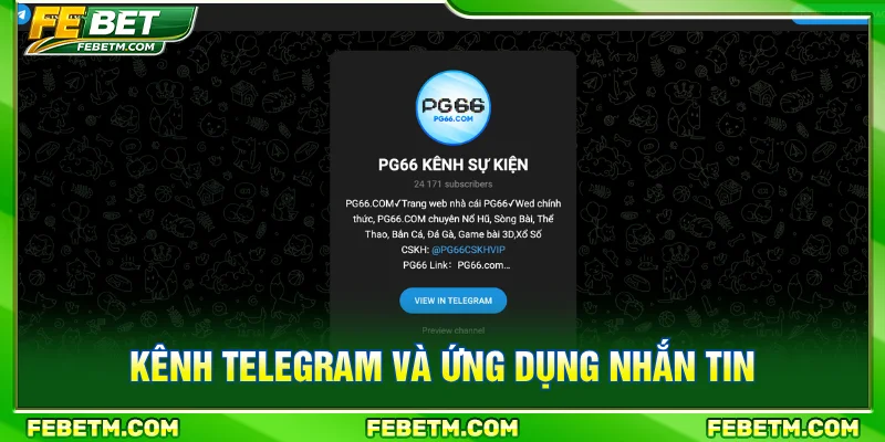 Liên hệ FEBET bằng các ứng dụng nhắn tin